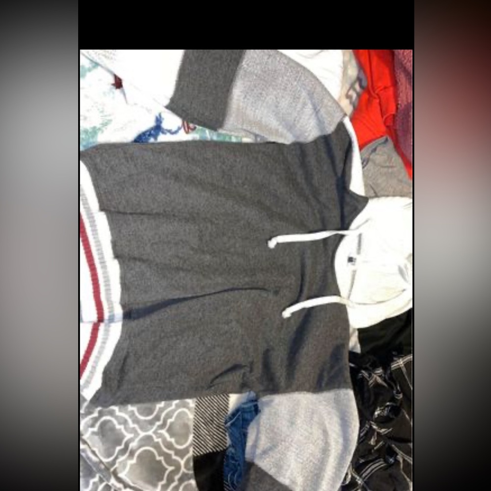 BKE grey white and red sweater hoodie. Size medium.